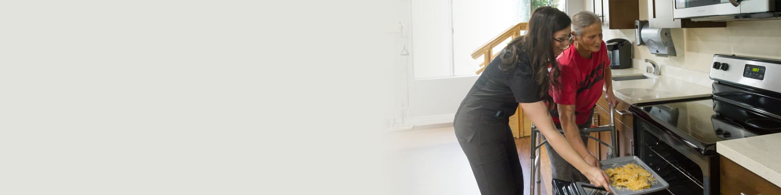 Occupational therapist with a resident at Riverwalk Post-Acute